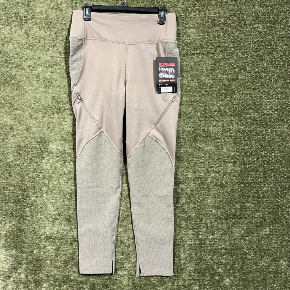 Badlands Lagatha Legging Women Medium Stone Gray Zipper Pockets WLAG-LEG-STNE-M